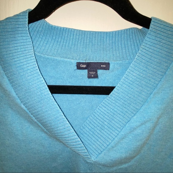 Gap V-Neck Sweater - Tiffany Blue - Size S - Picture 2 of 6